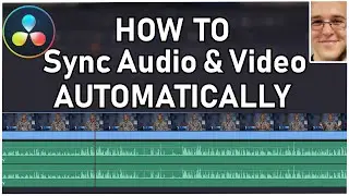 How to AUTOMATICALLY SYNC Audio and video in DaVinci Resolve 16 - Tutorial