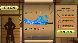 Shadow Fight 2 The Most Powerful Blue Fire Composite Sword