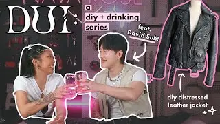 EP. 01 Distressed Leather Jacket w/ David Suh: how we met, BTS, posing | ✂️ DIY Under The Influence