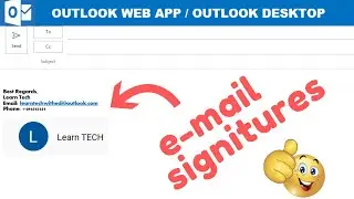 How to Setup Email Signatures for the Outlook Web App and Outlook Desktop - Office 365