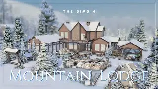 Mountain Lodge | The Sims 4 No CC Build