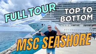 MSC Seashore in depth tour of ship and Cabin 10253.