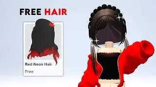 GET THIS *FREE* RED NEON HAIR 😍🤩 ROBLOX FREE UGC