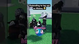 Pretending to lag out as MICKEY 🤖😭 