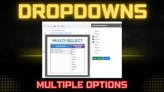 Select Multiple Items in Sidebar: Google Sheets / Apps Script Full Tutorial