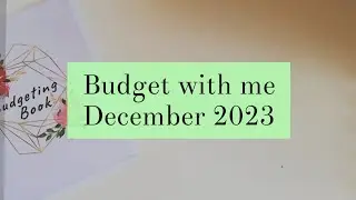 Budget with me December 2023|Low income budgeting |South African Cash budgeting