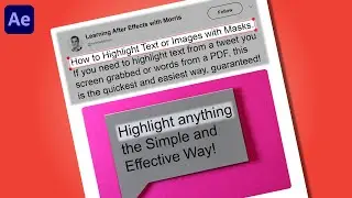 Easily Animate Text Highlights in Adobe After Effects