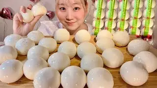 ASMR Sphere White Milk Pudding【English subtitles】【Mukbang/ Eating Sounds】