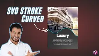 HTML & CSS: Card Design (SVG Stroke Curve)