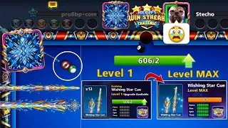 Wishing Star Cue Level Max 600 Pieces 1 To 41 😍 8 ball pool Holidays Win Streak Challenge