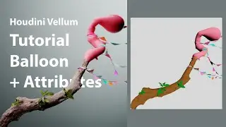 Houdini Vellum Tutorial 8 : Balloon + Stopped attribute + Redshift (Patreon Preview)