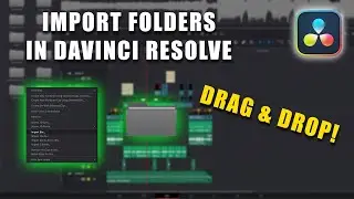 Easily Import Folders into DaVinci Resolve! 2024 (Drag & Drop, EASY!) #davinciresolve