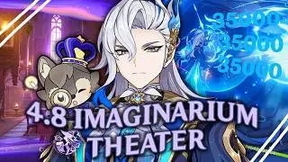 THE NEW IMAGINARIUM THEATER IS... EASY?! Act 1-8 Full Run | Genshin Impact 4.8