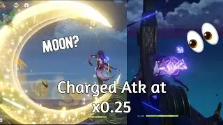Raiden Shogun charged attack in slow motion UwU