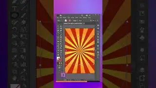 Sunburst effect background design in adobe illustrator