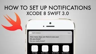 How To Set Up Local Notifications In Xcode 8 (Swift 3.0)