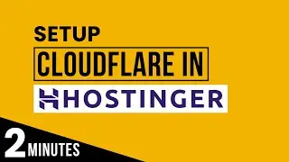 How To Setup Cloudflare In Hostinger 2024 | Hosting Cloudflare Setup | Hostinger Cloudflare Tutorial