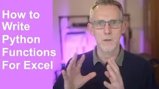Write Your Own XLWings Python Functions For Excel - Tutorial
