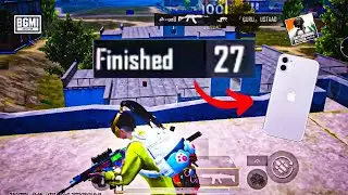 Solo Vs Squad BGMI Gameplay | Iphone 11 BGMI Test | 5 Fingers + Gyroscope BGMI GAMEPLAY |