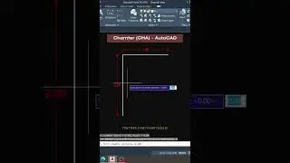 AutoCAD - How to use Chamfer Command? #shorts #autocad #tutorial