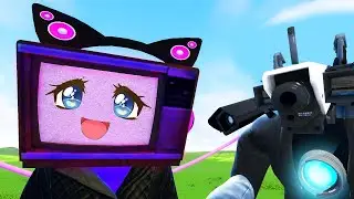TV Woman TITAN LOVE! vs Female CAMERAMAN in Garry's Mod Skibidi Toilets