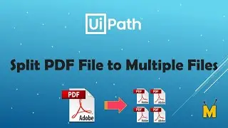 UiPath | Split PDF File to Multiple Files | Get Each Page from PDF as individual PDF File