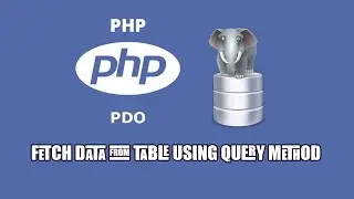 PHP Data Object PDO:  Fetch Data using Query Method