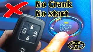 Why won't my toyota start with push-button start ! Starting problems solved ,