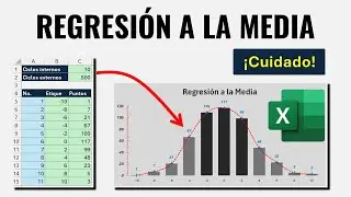 Regresión a la Media en Excel: Todo Analista de Datos debe Conocerla