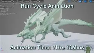 Monster Hunter - Rathian Animation Timelapse - Run Cycle