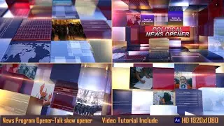 NEWS PROGRAM OPENER - TALK SHOW OPENER (Videohive.net)  #videohive #aftereffects #motiongraphics