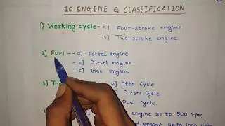 Classification of IC (internal combustion) engine | 5 IMP Criteria | Lecture - 2