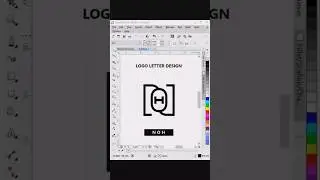 NOH Logo Letter Design in CorelDraw 