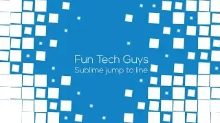 Sublime Text Tutorial - Tips & Tricks: Jump To Line