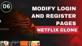 06 Modify Login and Register Pages - Netflix Clone with Laravel and React