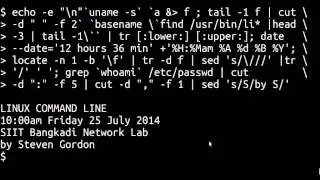 Linux Command Line - Pipes and Redirection