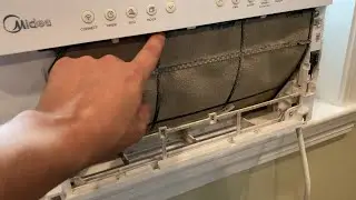 How to Clean Filter Midea U Shaped Window AC Air Conditioner