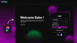 Figma tutorial: Animated Login Page Design in figma