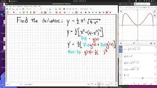 Chain and Product Rule Together: A parabola times a circle