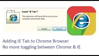 Adding IE Tab for chrome