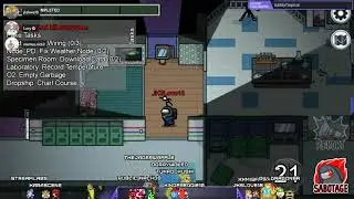 Among Us - Light's out, Knives out.  Turning a double kill into a triple kill!