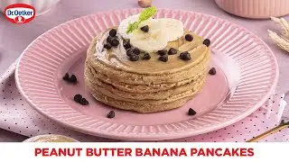 Easy Peanut Butter Pancakes Recipe | Eggless Pancakes at Home| Banana Peanut Butter Pancakes