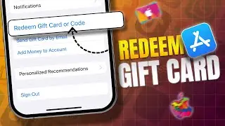 How to Redeem Gift Cards or Codes in The App Store on iPhone | Redeem Apple Gift Card