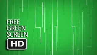 Free Green Screen - Digital White Lines Animated