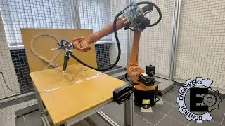 KUKA Robot Drawing - Open day at the Silesian University of Technology