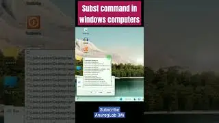 how to create virtual drive in windows 11 | subst command #cmd #command #windows #ytshorts #shorts