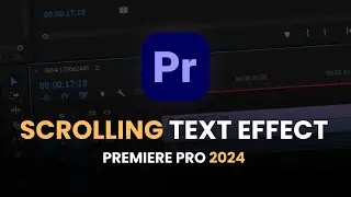 How to Create Scrolling Text Effect in Premiere Pro without using After Effect #videoediting