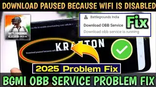 bgmi obb service running | download paused because wifi is disabled | bgmi open nahi ho raha hai