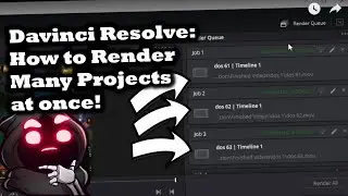How to Render Many Projects at once - a Davinci Resolve Quick Guide