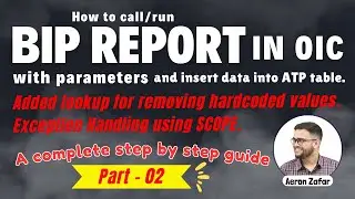 Part 2 : Call BI Report and insert data into atp table | How to call Bi report in OIC | oic tutorial